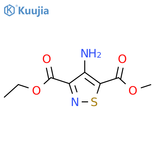 3-Ethyl 5-Methyl Ester-4-Amino-isothiazole-3,5-dicarboxylic Acid structure