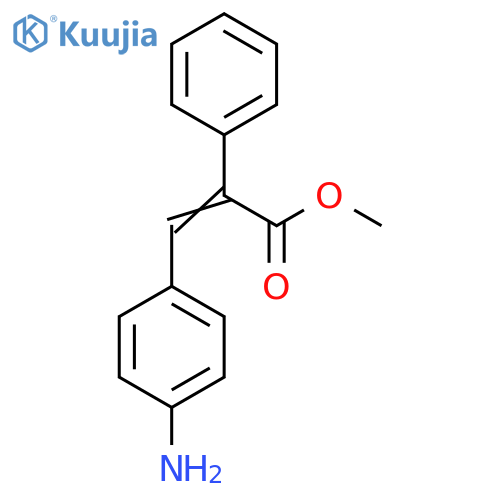 Methyl (2E)-3-(4-aminophenyl)-2-phenylacrylate structure