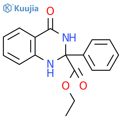 Ethyl 4-oxo-2-phenyl-1,2,3,4-tetrahydroquinazoline-2-carboxylate structure