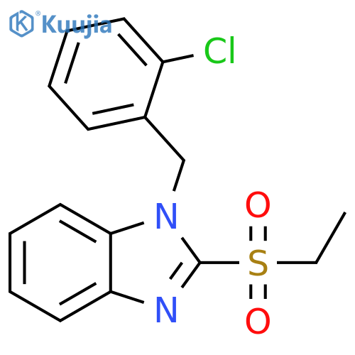 1-(2-chlorophenyl)methyl-2-(ethanesulfonyl)-1H-1,3-benzodiazole structure