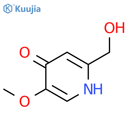 2-(hydroxymethyl)-5-methoxy-4(1H)-pyridinone structure