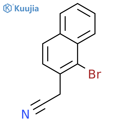 2-(1-bromonaphthalen-2-yl)acetonitrile structure