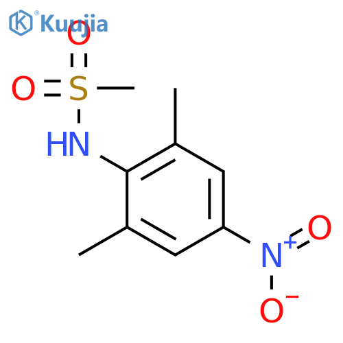 N-(2,6-Dimethyl-4-nitrophenyl)methanesulfonamide structure