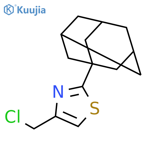 2-(1-Adamantyl)-4-(chloromethyl)-1,3-thiazole structure