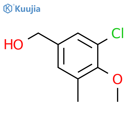 Benzenemethanol, 3-chloro-4-methoxy-5-methyl- structure
