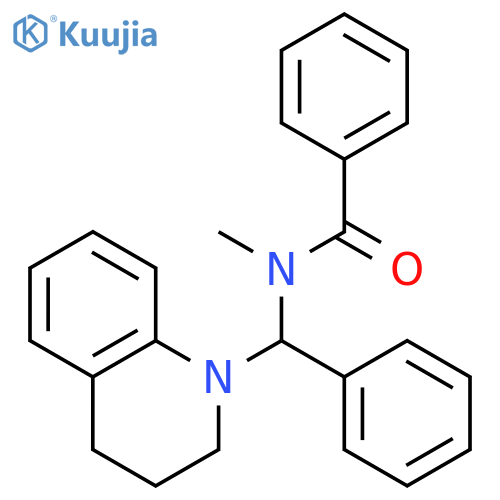 BENZAMIDE, N-[(3,4-DIHYDRO-1(2H)-QUINOLINYL)PHENYLMETHYL]-N-METHYL- structure