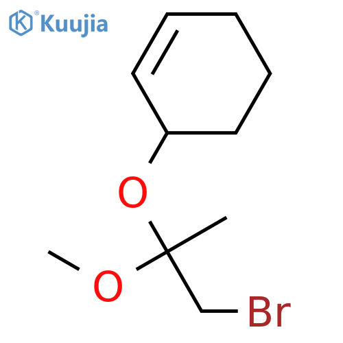 CYCLOHEXENE, 3-(2-BROMO-1-METHOXY-1-METHYLETHOXY)- structure
