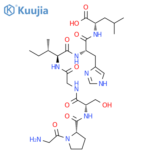 L-LEUCINE, GLYCYL-L-PROLYL-L-SERYLGLYCYL-L-ISOLEUCYL-L-HISTIDYL- structure
