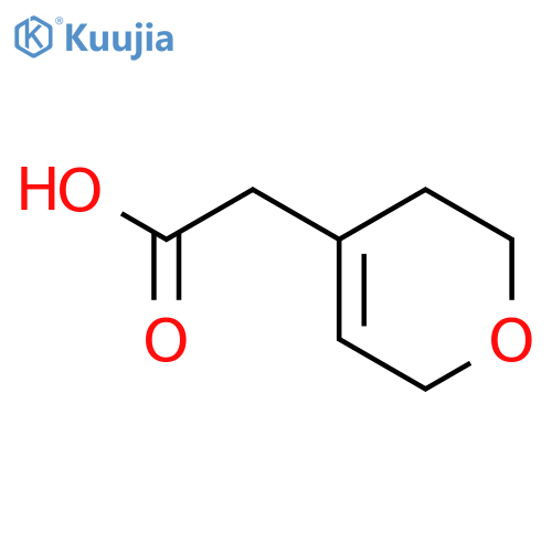 2-(3,6-dihydro-2H-pyran-4-yl)acetic acid structure