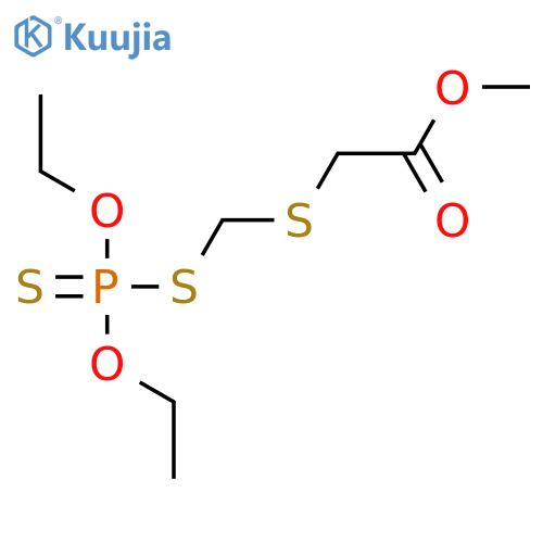 methyl 4-ethoxy-3-oxa-5,7-dithia-4-phosphanonan-9-oate 4-sulfide structure