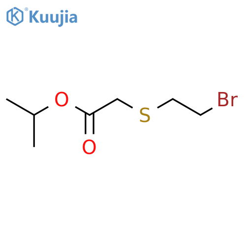 Acetic acid, [(2-bromoethyl)thio]-, 1-methylethyl ester structure
