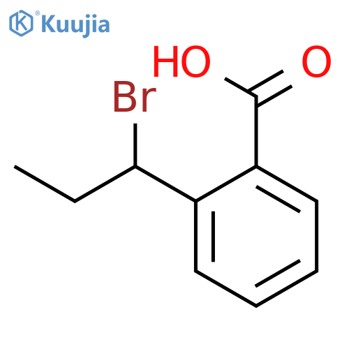 Benzoic acid, 2-(1-bromopropyl)- structure