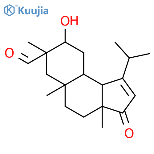 3H-Benz[e]indene-7-carboxaldehyde, 3a,4,5,5a,6,7,8,9,9a,9b-decahydro-8-hydroxy-3a,5a,7-trimethyl-1-(1-methylethyl)-3-oxo-, (3aS,5aS,7S,8R,9aR,9bS)- structure