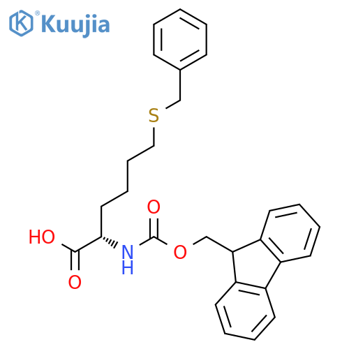 Norleucine, N-[(9H-fluoren-9-ylmethoxy)carbonyl]-6-[(phenylmethyl)thio]- structure