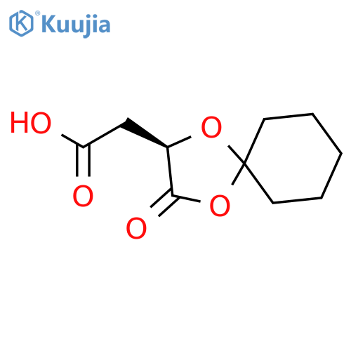 1,4-DIOXASPIRO[4.5]DECANE-2-ACETIC ACID, 3-OXO-, (2R)- structure