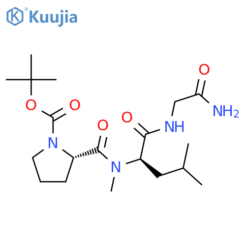Glycinamide, 1-[(1,1-dimethylethoxy)carbonyl]-L-prolyl-N-methyl-D-leucyl- structure