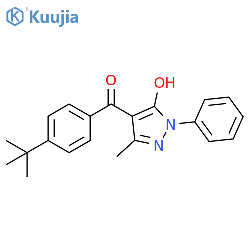 Methanone,[4-(1,1-dimethylethyl)phenyl](5-hydroxy-3-methyl-1-phenyl-1H-pyrazol-4-yl)- structure