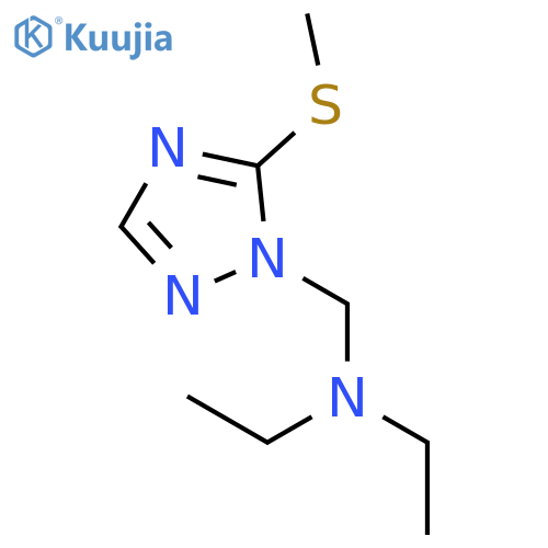 1H-1,2,4-Triazole-1-methanamine, N,N-diethyl-5-(methylthio)- structure