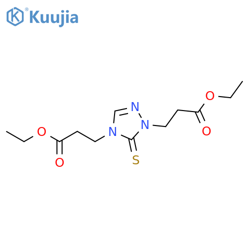 1H-1,2,4-Triazole-1,4(5H)-dipropanoic acid, 5-thioxo-, diethyl ester structure