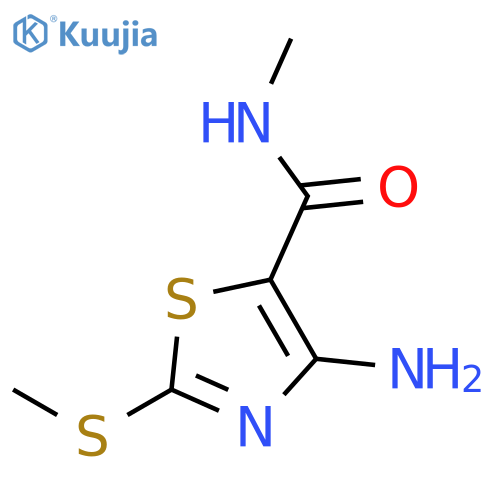 4-Amino-N-methyl-2-(methylsulfanyl)-1,3-thiazole-5-carboxamide structure