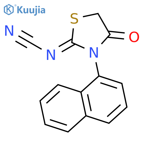 CYANAMIDE, [3-(1-NAPHTHALENYL)-4-OXO-2-THIAZOLIDINYLIDENE]- structure