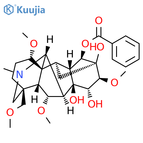 Benzoylhypaconine structure
