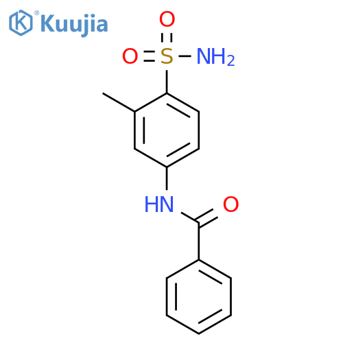 N-(3-methyl-4-sulfamoylphenyl)benzamide structure