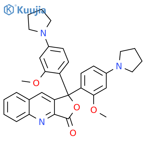Furo[3,4-b]quinolin-3(1H)-one,1,1-bis[2-methoxy-4-(1-pyrrolidinyl)phenyl]- structure