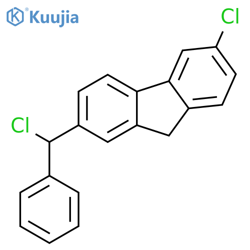 9H-Fluorene, 3-chloro-7-(chlorophenylmethyl)- structure