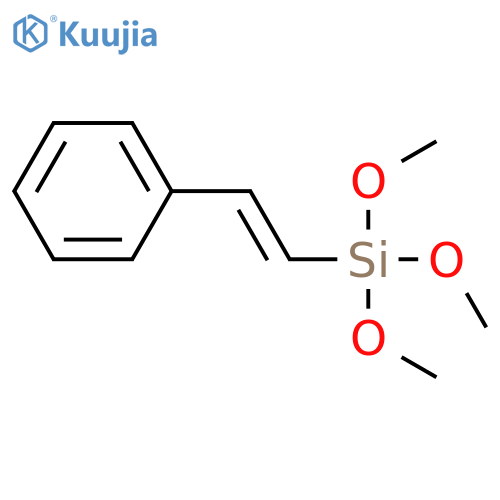 Silane, trimethoxy(2-phenylethenyl)- structure