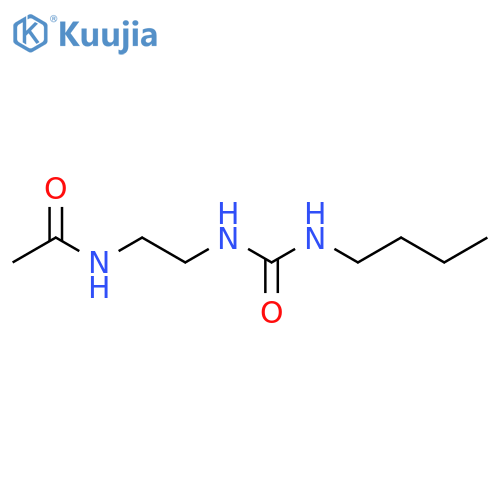 Acetamide, N-[2-[[(butylamino)carbonyl]amino]ethyl]- structure