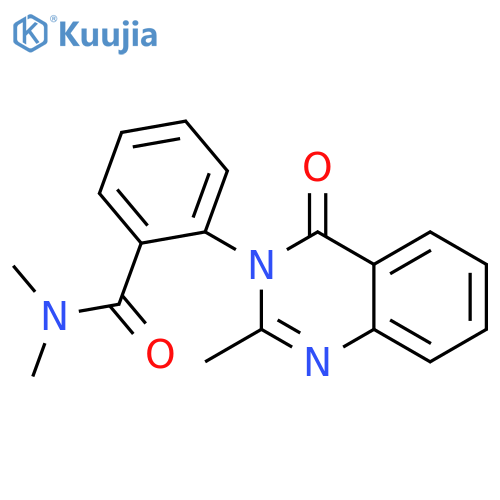 BENZAMIDE, N,N-DIMETHYL-2-(2-METHYL-4-OXO-3(4H)-QUINAZOLINYL)- structure