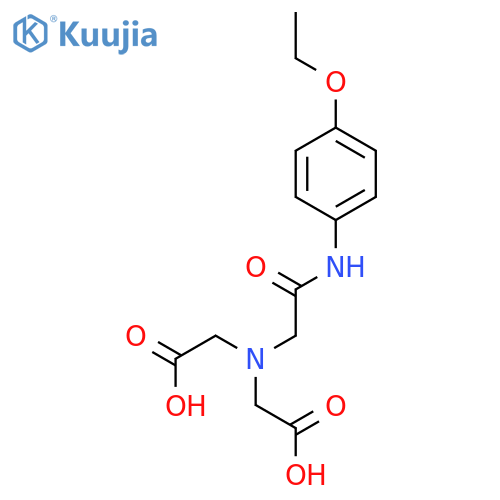 2,2'-({2-[(4-ethoxyphenyl)amino]-2-oxoethyl}imino)diacetic acid structure
