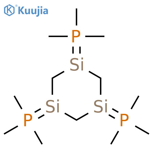 (1,3,5-Trisilinane-1,3,5-triylidene)tris(trimethyl-lambda~5~-phosphane) structure