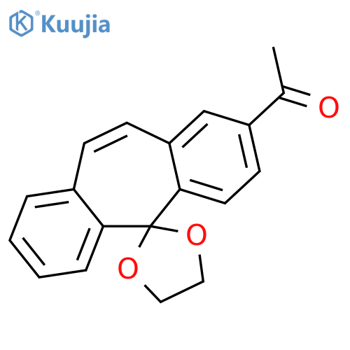 ETHANONE, 1-SPIRO[5H-DIBENZO[A,D]CYCLOHEPTENE-5,2'-[1,3]DIOXOLAN]-2-YL- structure