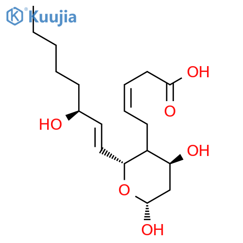3-Pentenoic acid,5-[(2R,3S,4S,6R)-tetrahydro-4,6-dihydroxy-2-[(1E,3S)-3-hydroxy-1-octen-1-yl]-2H-pyran-3-yl]-,(3Z)- structure