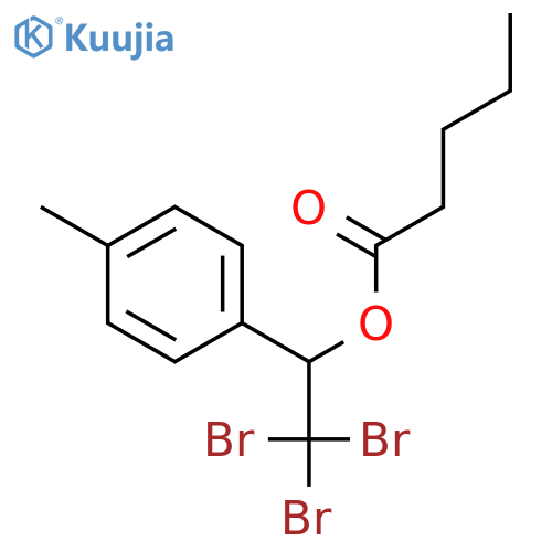 PENTANOIC ACID, 2,2,2-TRIBROMO-1-(4-METHYLPHENYL)ETHYL ESTER structure