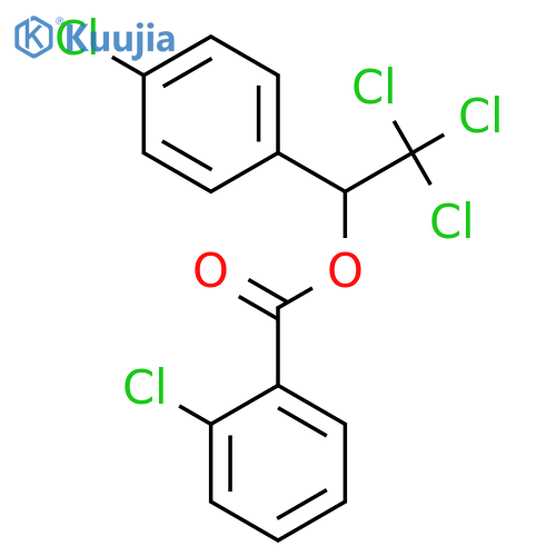 Benzoic acid, 2-chloro-, 2,2,2-trichloro-1-(4-chlorophenyl)ethyl ester structure