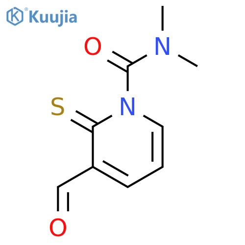 1(2H)-PYRIDINECARBOXAMIDE, 3-FORMYL-N,N-DIMETHYL-2-THIOXO- structure