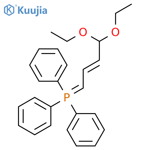 Phosphorane, (4,4-diethoxy-2-butenylidene)triphenyl- structure