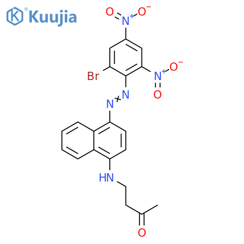 2-Butanone, 4-[[4-[2-(2-bromo-4,6-dinitrophenyl)diazenyl]-1-naphthalenyl]amino]- structure