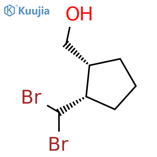 CYCLOPENTANEMETHANOL, 2-(DIBROMOMETHYL)-, CIS- structure