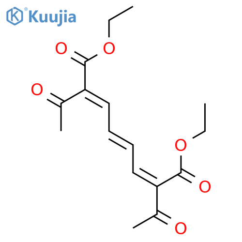 2,4,6-OCTATRIENEDIOIC ACID, 2,7-DIACETYL-, DIETHYL ESTER structure