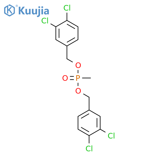 Phosphonic acid, methyl-, bis[(3,4-dichlorophenyl)methyl] ester structure