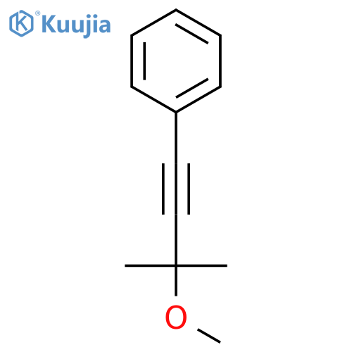 Benzene, (3-methoxy-3-methyl-1-butynyl)- structure