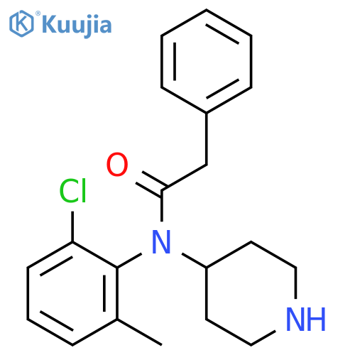 Benzeneacetamide, N-(2-chloro-6-methylphenyl)-N-4-piperidinyl- structure