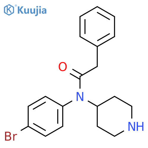 BENZENEACETAMIDE, N-(4-BROMOPHENYL)-N-4-PIPERIDINYL- structure