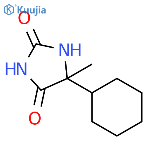 5-cyclohexyl-5-methylimidazolidine-2,4-dione structure