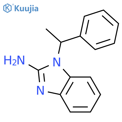 1-(1-Phenylethyl)-1H-1,3-benzodiazol-2-amine structure