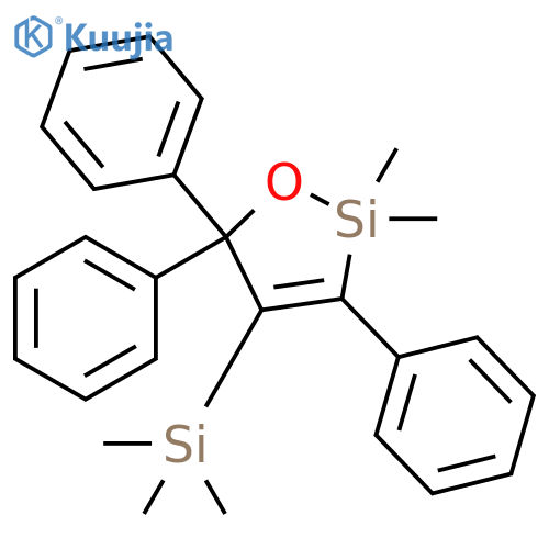 1-Oxa-2-silacyclopent-3-ene,2,2-dimethyl-3,5,5-triphenyl-4-(trimethylsilyl)- structure
